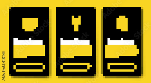 Set Medieval helmet, poleaxe and Crusade. Business infographic template. Vector