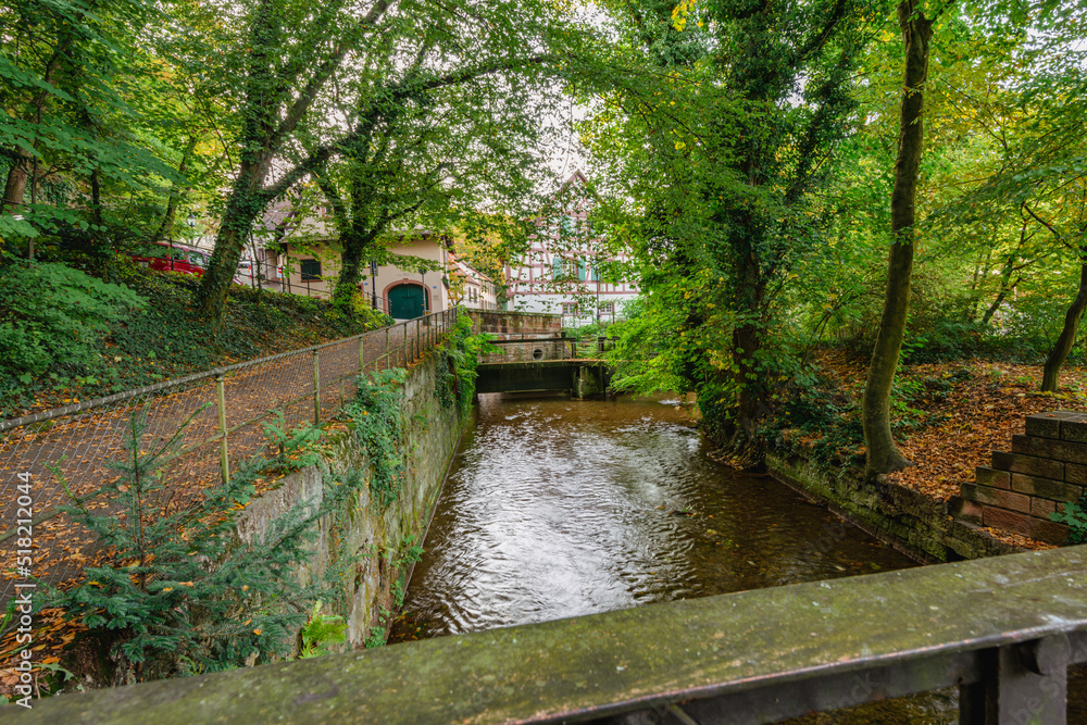 River Birs in Basel, Switzerland. River Birs in Basel, Switzerland.