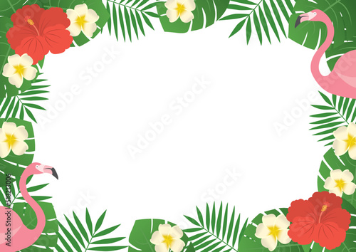 夏_トロピカル_フレーム_横_3
