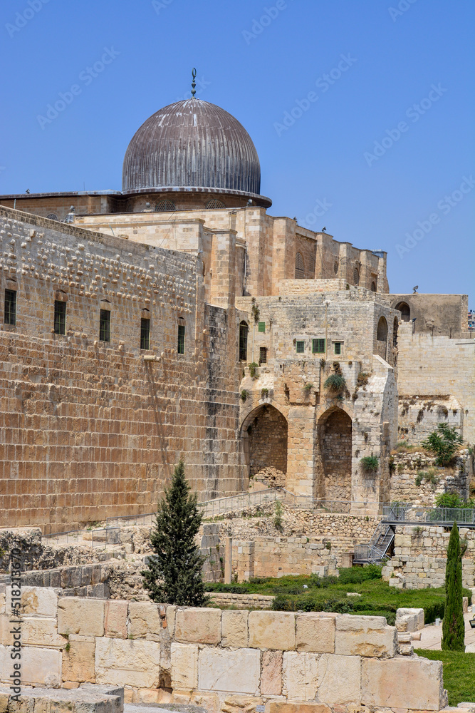 Holy City Temple Mount Ruins, Jerusalem, Israel