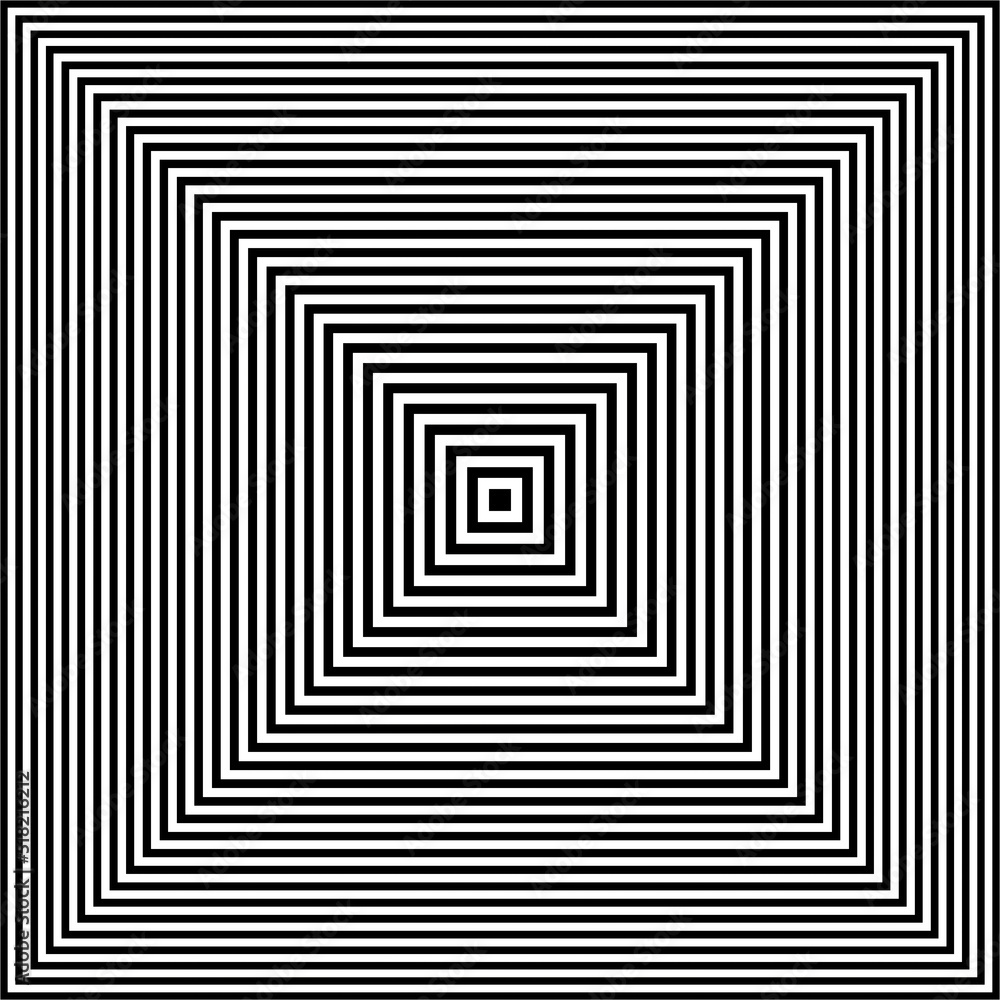 Hypnotic Concentric Squares Optical Illusion Hypnotic Concentric Squares Optical Illusion