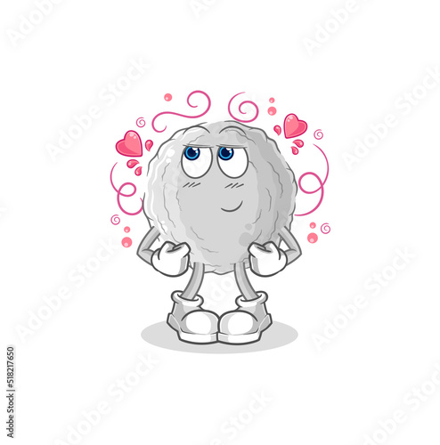 rock shy vector. cartoon character