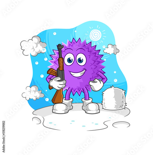 spiky ball dating cartoon. character mascot vector