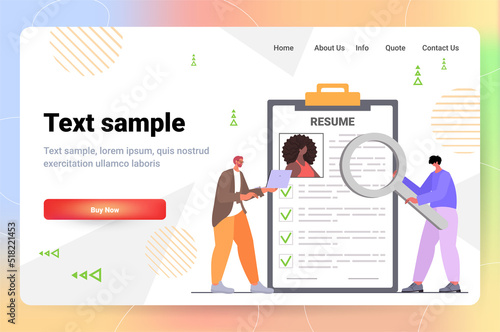 hr managers choosing cv portfolio of new employees job candidates recruitment hiring concept
