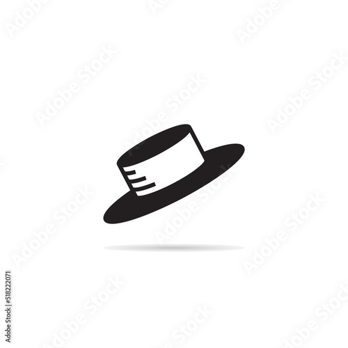 fashion top hat icon vector illustration