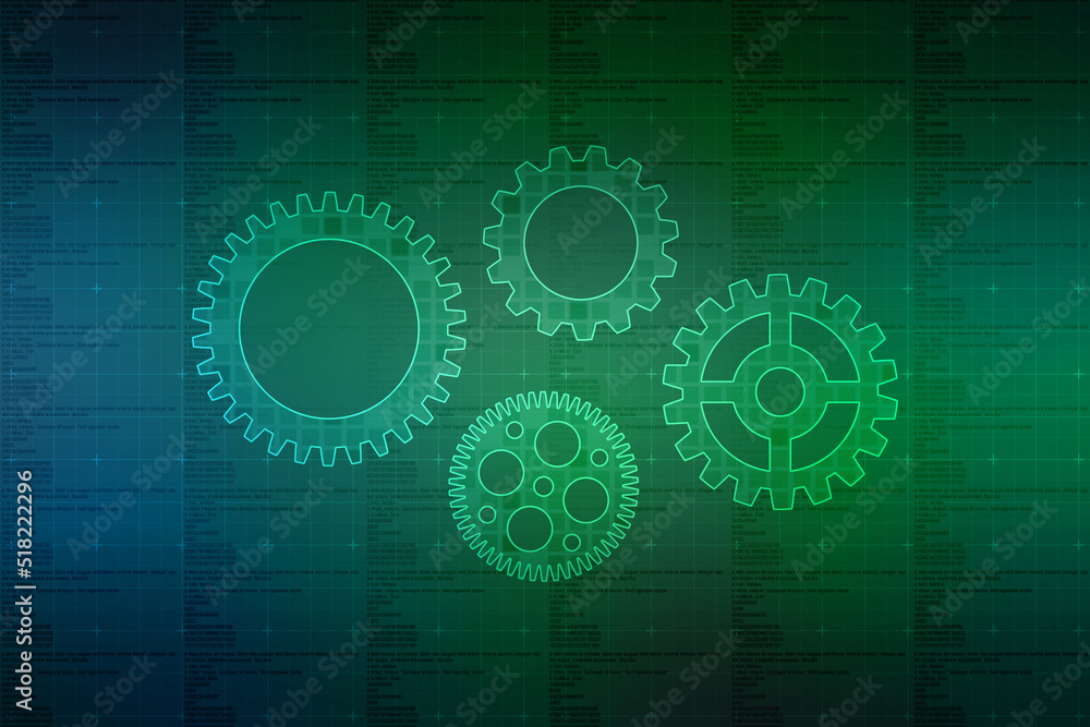 Process management, optimization operation, fix strategy industry, transmission gears wheel, software update status, Cog Gear Wheel on the technology abstract background Process management, optimization operation, fix strategy industry, transmission gears wheel, software update status, Cog Gear Wheel on the technology abstract background