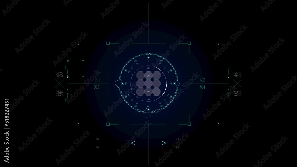 Audio spectrum animation with hud elements. Circular spectrum for audio Audio spectrum animation with hud elements. Circular spectrum for audio