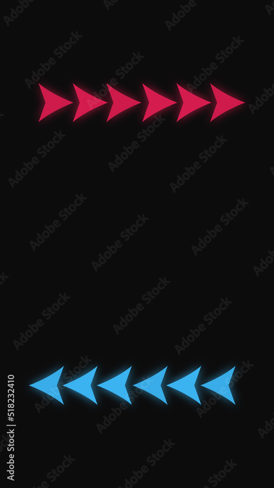 Vertical arrow on off-loop animation in high resolution. Animated ...
