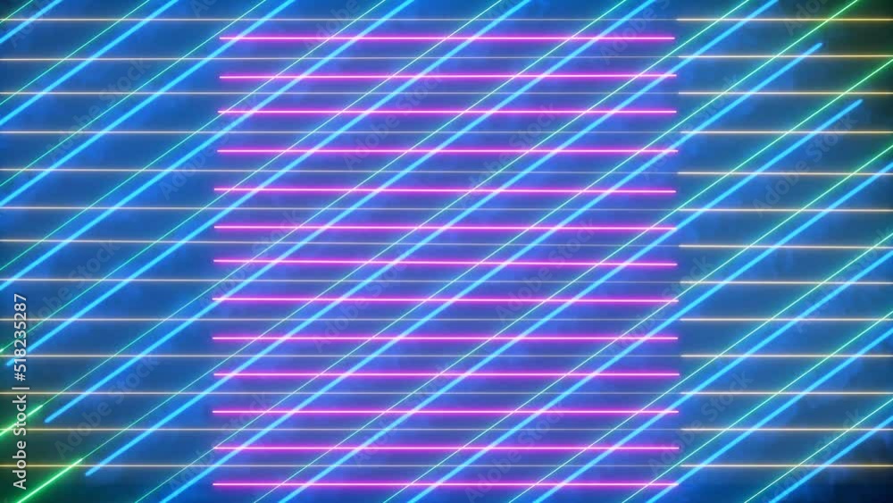 abstract neon line background animation. abstract neon line background animation.