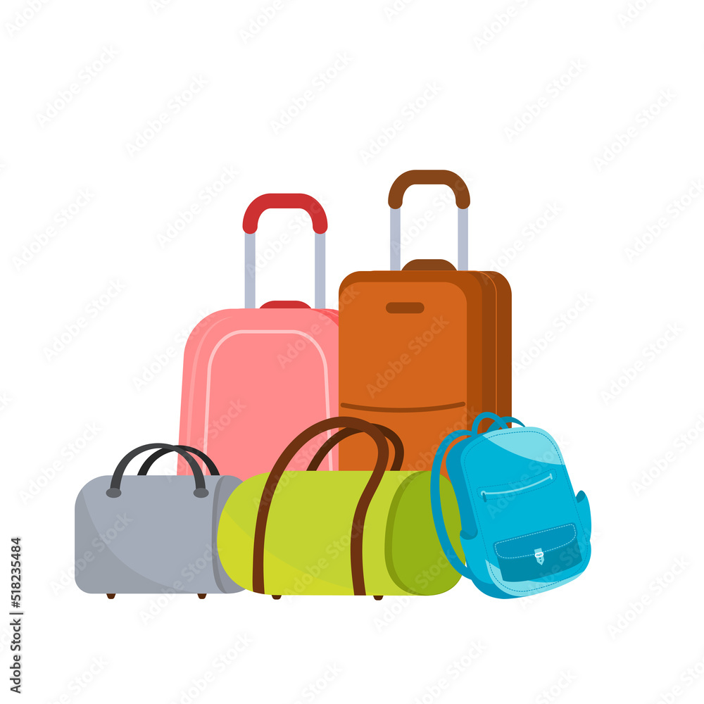 Suitcases or luggage for travel and adventure Suitcases or luggage for travel and adventure