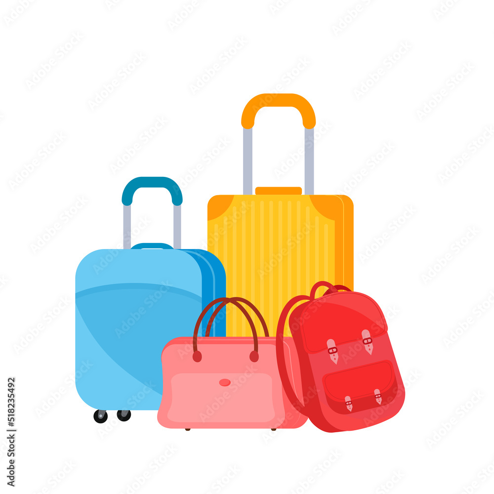 Suitcases or luggage for travel and adventure Suitcases or luggage for travel and adventure