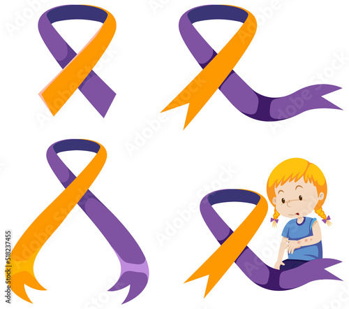 World Psoriasis Day Ribbon Symbol