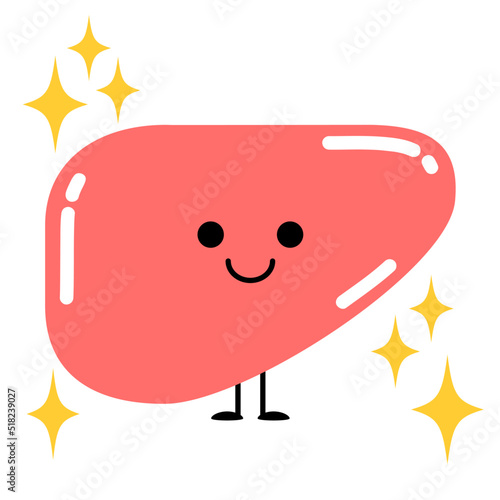 かわいい元気な内臓ちゃん　肝臓