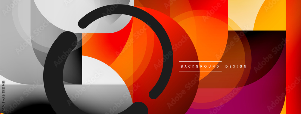 Geometrical minimal wallpaper. Geometric shapes. Vector illustration for wallpaper banner background or landing page Geometrical minimal wallpaper. Geometric shapes. Vector illustration for wallpaper banner background or landing page