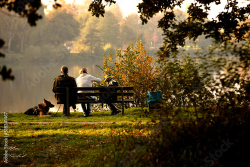 couple sitting on bench