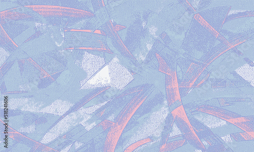 Colorful strokes, calming pattern artwork, painting on canvas. Dirty painted art, lavender vector texture