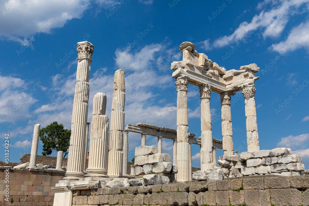 The Temple of Trajan in Pergamon Ancient City The Temple of Trajan in Pergamon Ancient City