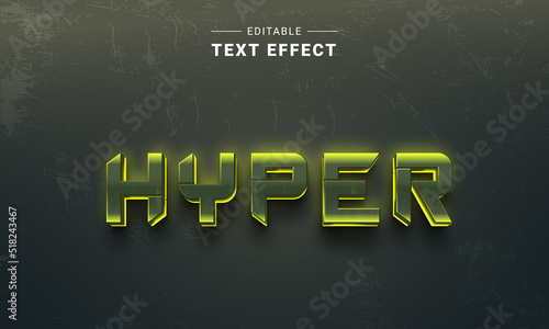 3D Futuristic High Technology Text Effect