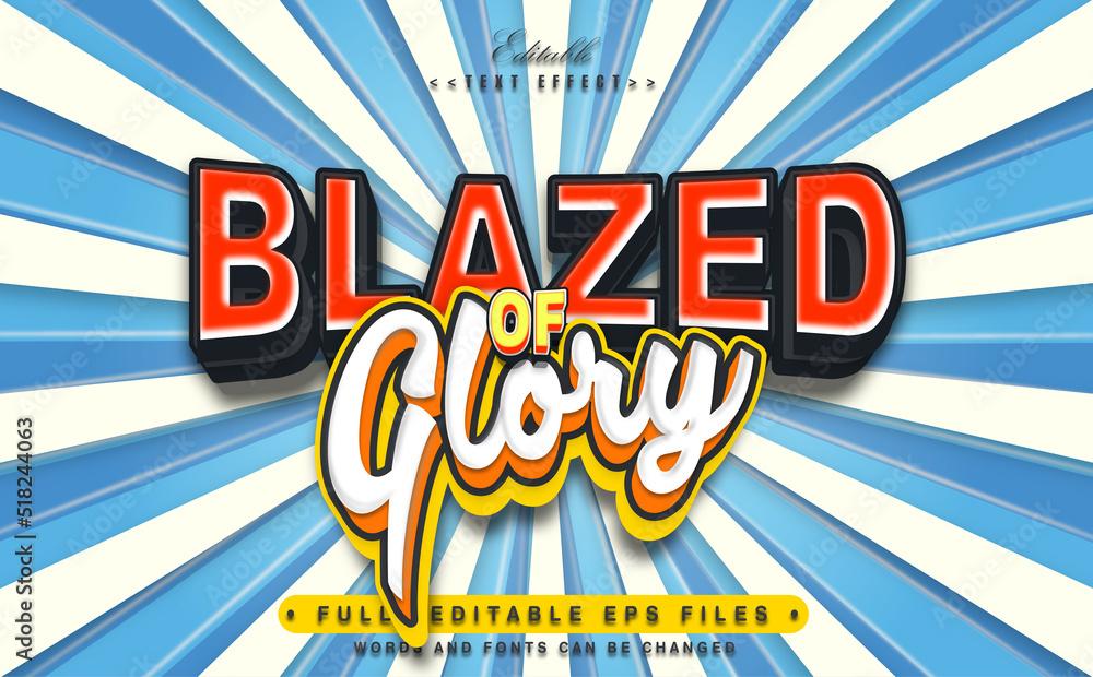 editable blazed of glory text effect.logo text.typhography logo editable blazed of glory text effect.logo text.typhography logo