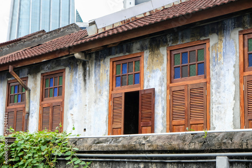 A stroll in Malaysia popular tourist site. Chinatown Heritage. Some very old buildings with well preserved history for the next generation to understand their roots