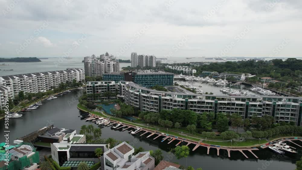Sentosa, Singapore - July 14, 2022: The Landmark Buildings and Tourist ...