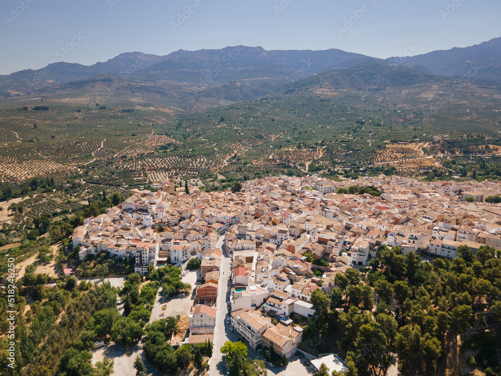 Obraz premium Aerial views from Quesada, Jaén, Andalucía. It's a sunny day in Quesada. 