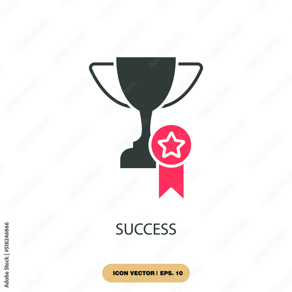 Obraz premium success icons symbol vector elements for infographic web
