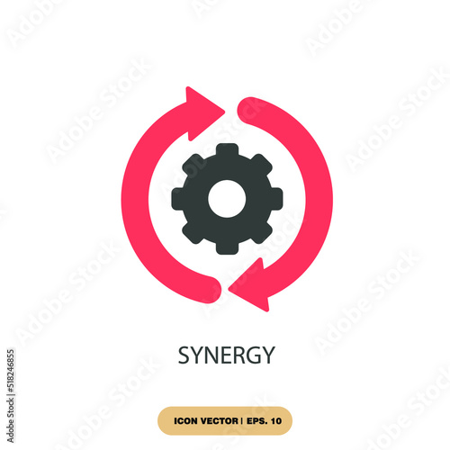 synergy icons  symbol vector elements for infographic web