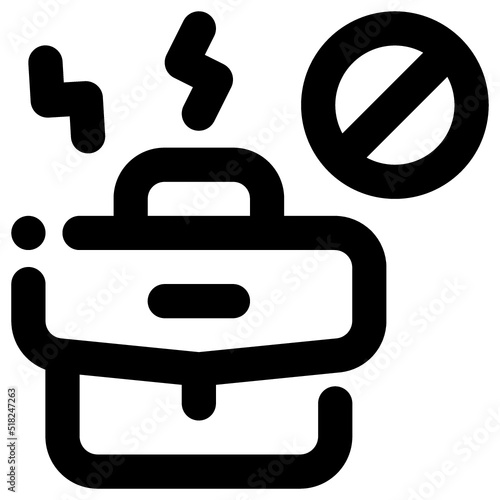 Job Loss Icon Line Style