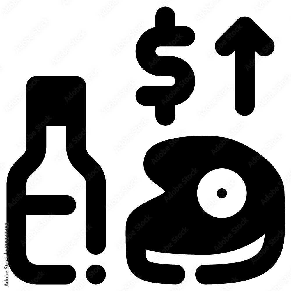 Inflation Icon Glyph Style Inflation Icon Glyph Style