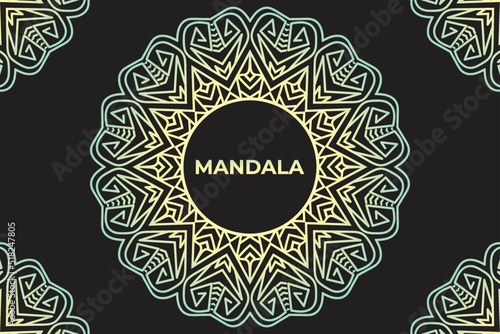 Frame mandala design. Mandala pattern background design. 