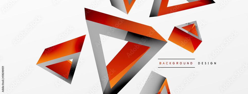 3d triangle abstract background. Basic shape technology or business concept composition. Trendy techno business template for wallpaper, banner, background or landing 3d triangle abstract background. Basic shape technology or business concept composition. Trendy techno business template for wallpaper, banner, background or landing