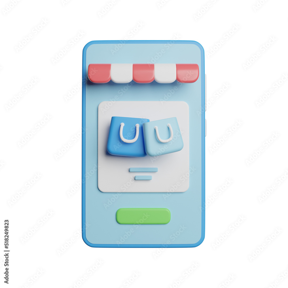 Deliver Order 3D Rendering Illustration Deliver Order 3D Rendering Illustration