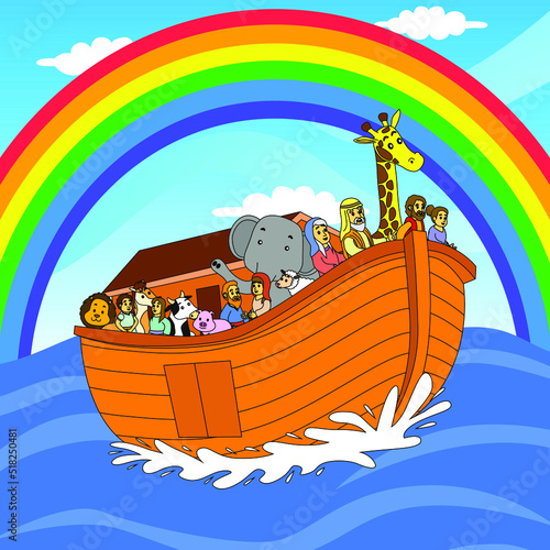 Noah and the ark, children's Bible illustrations, posters, Christianity, websites, printing, and more