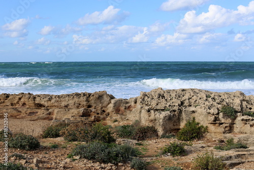 rocky coast of the mediterranean sea © shimon