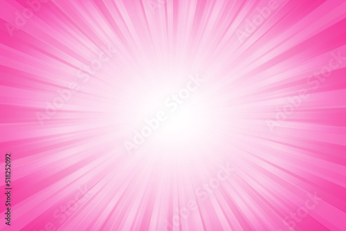 Sun rays retro vintage style on pink background, Sunburst pattern background. Rays. Summer banner vector illustration. Abstract sunburst wallpaper for template business social media advertising.