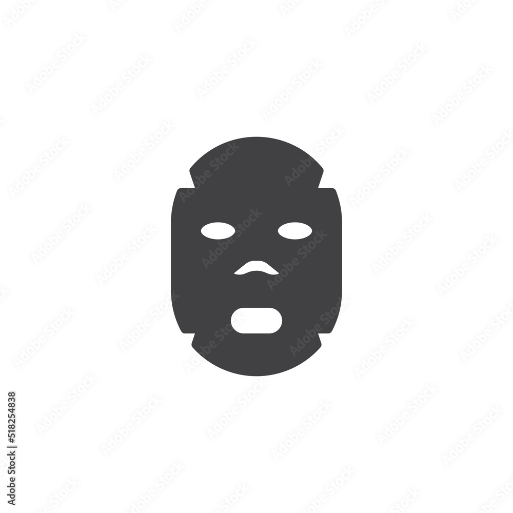 Cosmetics mask vector icon Cosmetics mask vector icon