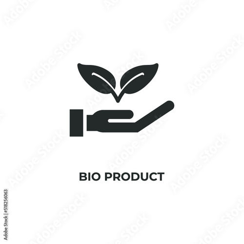 bio product vector icon. filled flat sign for mobile concept and web design. Symbol, logo illustration. Vector graphics