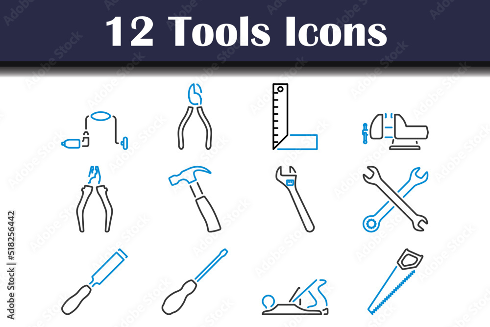 Obraz premium Tools Icon Set