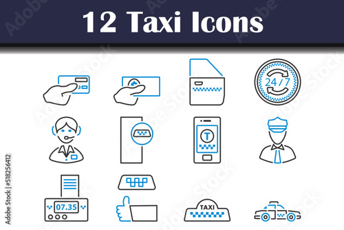 Taxi Icon Set