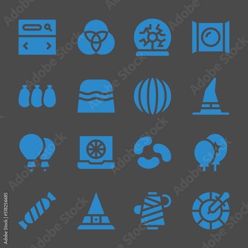 purple web icons. Searcher and Rgb, Candy and Witch symbol, vector signs