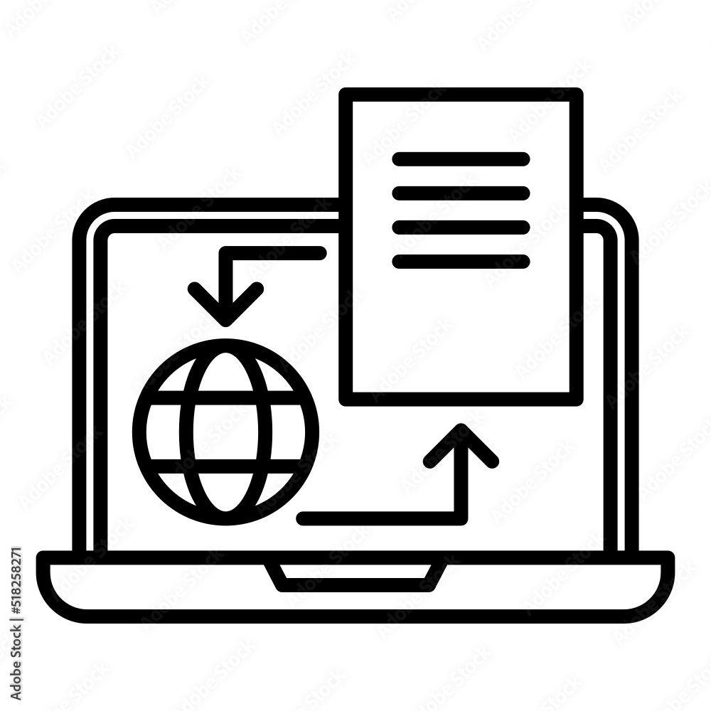online business report icon online business report icon