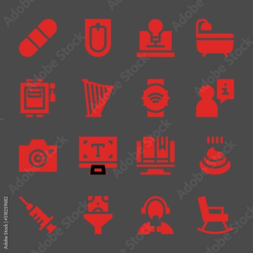 log web icons. Pill and Bidet, Bath and User symbol, vector signs