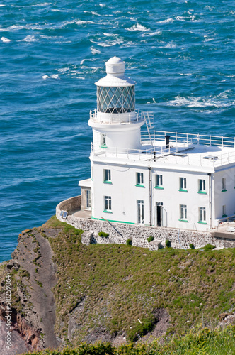 Harland Point Lighthouse from the South West Coast Path