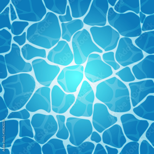 Blue water background with seamless blue ripples pattern