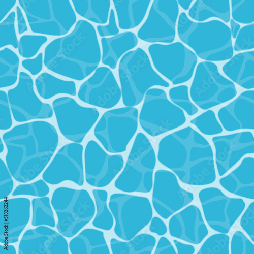 Light blue water background with seamless blue ripples pattern