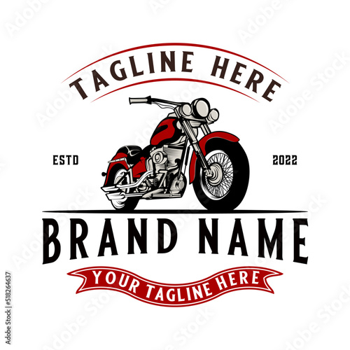 motorcycle logo design vector. american motorcycle for motorcycle club.