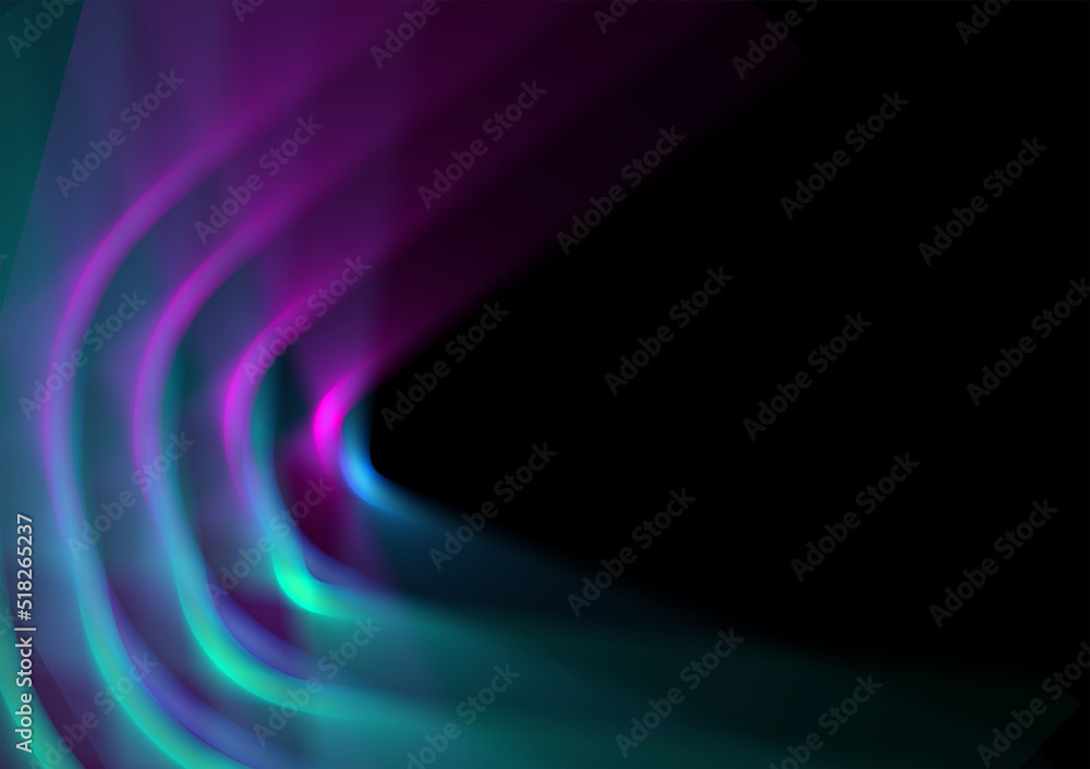 abstract background with lines neon light illustration