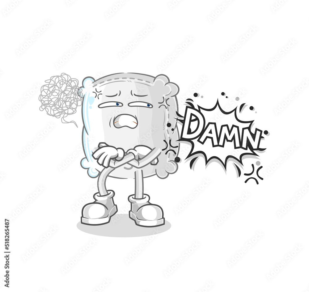 sugar sack very pissed off illustration. character vector sugar sack very pissed off illustration. character vector