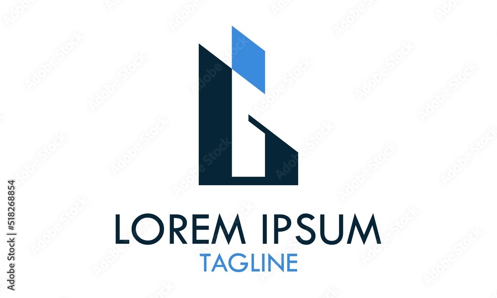 Blue Color Initial Letter G Shape Logo Design Blue Color Initial Letter G Shape Logo Design